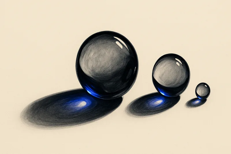 Editorial cover illustration for "Cluely vs Interview Coder vs Sottos: Honest 2026 Compare" — liquid-glass forms on cream paper with indigo accent.